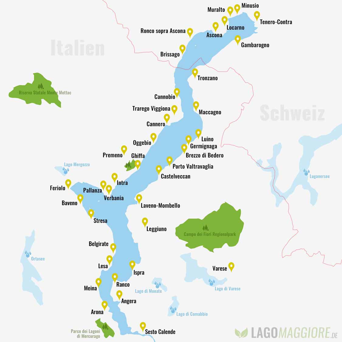 karte lago maggiore und umgebung Lago Maggiore Karte karte lago maggiore und umgebung